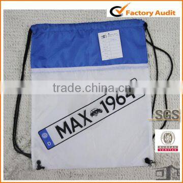 2014 new polyester drawstring bag / polyester drawstring shopping bag