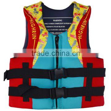 (Hot Selling)Neoprene life jacket with YKK zipper and buckle