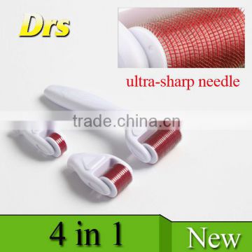 high quality derma roller 4 in 1 with replaceable roller head