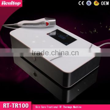 2016 Portable thermagic RF facial anti aging wrinkle device fractional RF skin tightening machine for home use