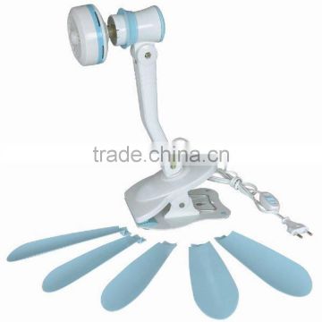 Kawachi 5 Blades Adjustable Clip Fan (Sky Blue & White)