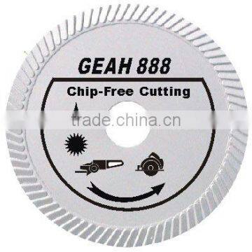 (GEAH)Slant turbo diamond bland for chip-free cutting hard and dense material--GEAH-sunny