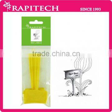 5inch 13cmL Yellow Plastic Garden Plant Bed Label T Label photo-2