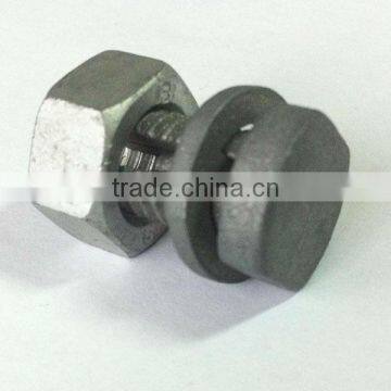 Electric fence split bolt line tap for high tensile wire fence