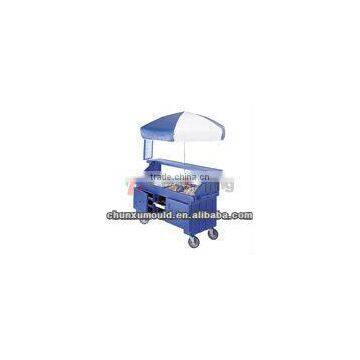 Rotational stall ,stall molding with telflon