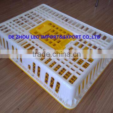 Plastic live chicken crate poultry transport cage