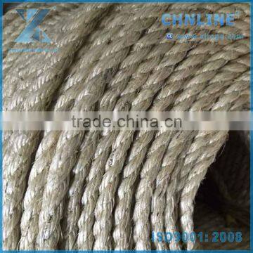 3 Strand Twisted Natural Sisal Rope in different grade