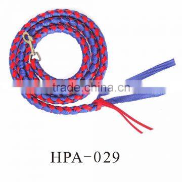 Nylon Rope Braided Webbing Two Tone Color Horse Lead