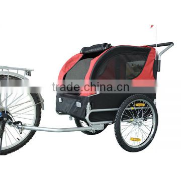 Foldable Pet Bike Trailer Bicycle Stroller Jogger - Red