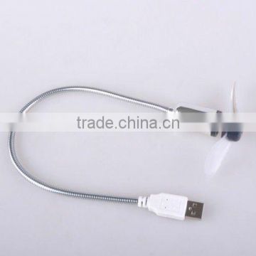 USB Flexible 3 White LED Light Fan For Laptop Notebook