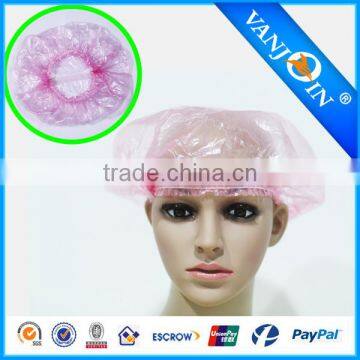 Disposable Clear Waterproof Hat Home Shower Bathing Elastic Cap photo-3