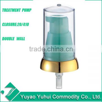 20/410 Plastic cream pump with cover ,liquid foundation cream pump