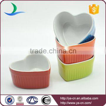 Custom Cheap Small Ceramic Cake Mold Heart-shaped photo-2