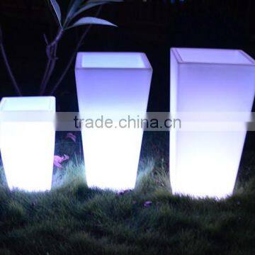 rechargeable led flower pot with color changing oriental flower pots for whloe sale