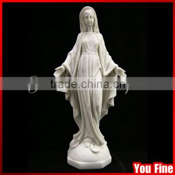 Marble Figure Our Lady The Virgin Mary Decoration