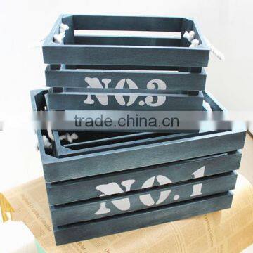Custom White Wash Wooden Crate for Fruit and Vegetable photo-3