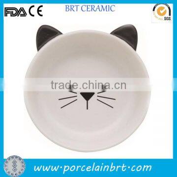 Small cat face design Pet Food Bowl