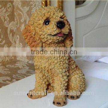 Artificial Funny Resin Poodle Dog Statues for Sale photo-2