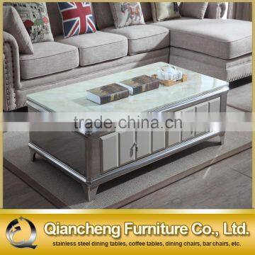 High Gloss Modern Design New Marble Center Table Coffee Table photo-6