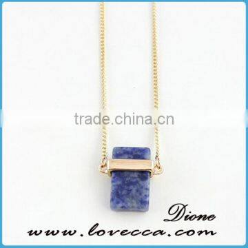 Wholesale Cheap Gemstone Necklace Gold Druzy Necklace photo-3