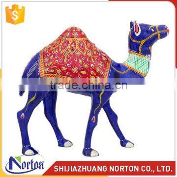 Customize colorful fiberglass camel sculpture for sale NTRS-077