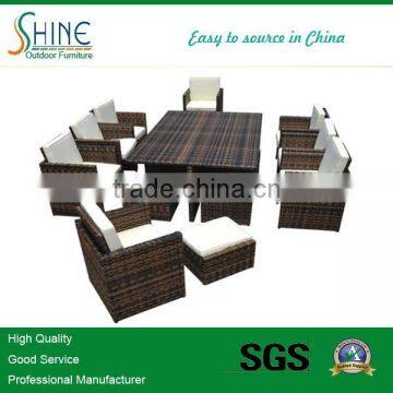 2015 new design rattan dining set