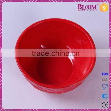 Ceramic Red Glazed Wedding Gift Decorative Bowls photo-4