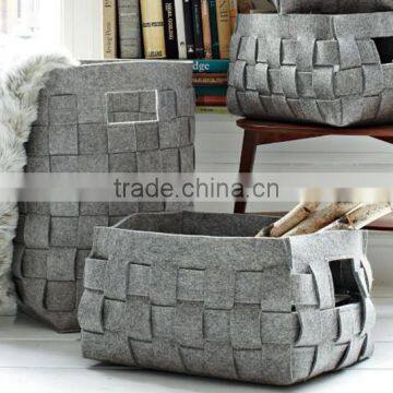 2017 New Fashion Eco Friendly Handmade Custom Felt Storage Basket China Suppliers photo-2