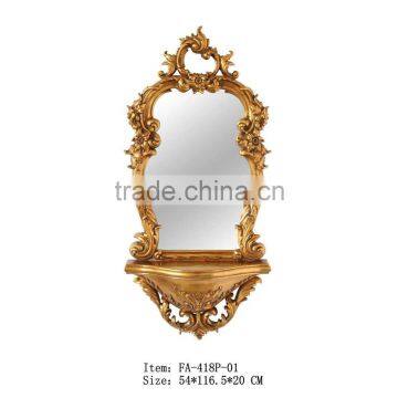 Gold Living Room Furniture Wall Panel With Silver Mirror For Interior Decor photo-1