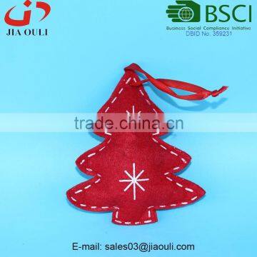 BSCI Audit Factory Cheap Price Christmas Decoration Felt Ornaments Non-woven Hanging Tree photo-3