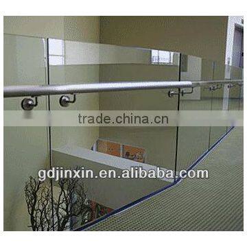 Glass Railing With Slot Channep Pipe And Tempered Glass Panels photo-3