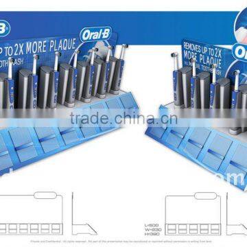 thermoform vacuum forming thick film blister plastic display tray for toothbrush
