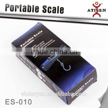 Durable 40kg/10g Portable Digital LCD Weight Hanging Hook Scale Blue photo-5