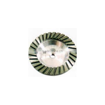 Good Selling Turbo Row Diamond Grinding Cup Wheel With Aluminum Base