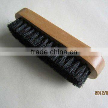 wooden handle animal bristle shoe brush