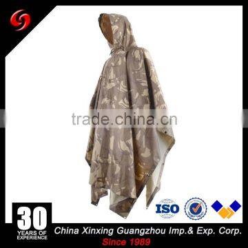OEM Factory Military Poncho Waterproof Breathable Camouflage Rain Poncho Adult Waterproof Poncho photo-3