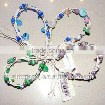 natural shell handmade weave bracelet