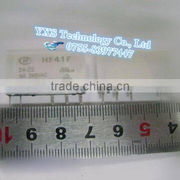 HF41F-24-zs HF41F-24-zs HOT NEW HF41F-24-ZS HF41F-24 HF41F24ZS 24VDC DC24V 24V relay DIP5