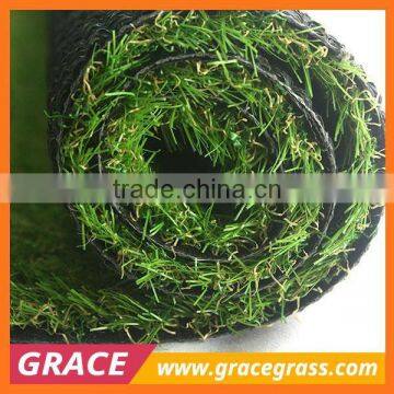 Three Tones Flat Shape Synthetic Grass for School Paly Areas photo-4