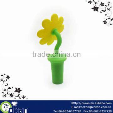 3D Flower Shape Silicone Wine Stopper,Wine Plug,Bottle Stopper CK-KT428 photo-2