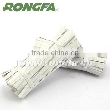 1/4'' x 4'' Environmentally White Color Paper Twist Ties With Wire