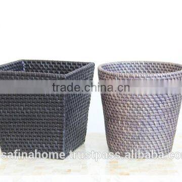 Rattan decorative flower planter