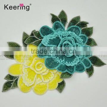 2017 New Arrival Beautiful Embroidery Patch Flower Decoration Clothing Accessories From Keering WEF-761 photo-3
