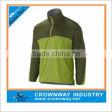 Custom Nylon Windstopper Sports Running Jacket For Men