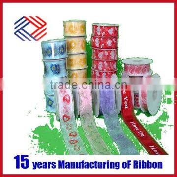 Beautiful Double Sheer Ribbons Silk Organza Ribbon photo-3