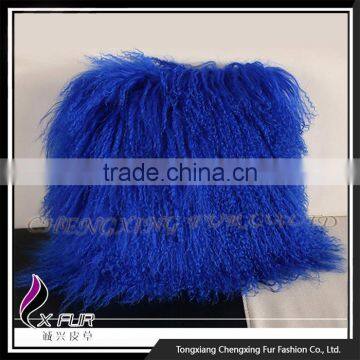CX-D-04G Elegant Mongolian Lamb Fur Pillow Cover Cases photo-5