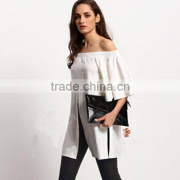 Maxnegio 2017 Ladies off Shoulder Top Women Plus Size Clothing photo-4