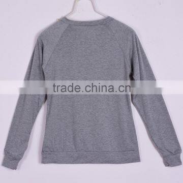 Casual Ladies V Neck Long Sleeve Hoodie Women Winter Jumper Pullover Tops photo-4