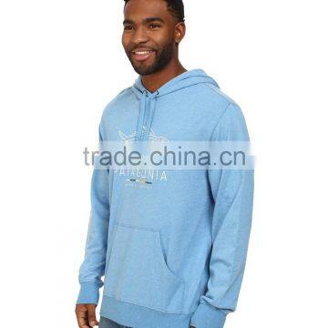 Mens Blue Lightweight Light up Fitness Hoodie photo-2