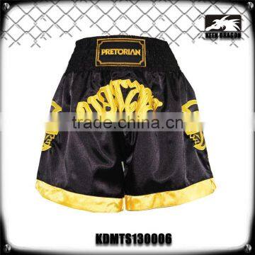 Professional High Quality Satin with Embroidery Custom Muay Thai Shorts